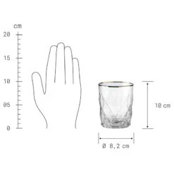 Verres UPSCALE (lot De 6) 13 Verres UPSCALE (lot De 6) -Butlers Verkaufsgeschäft 1000365045 220721 500 SKETCH DETAILS P000000001000365045 sketch