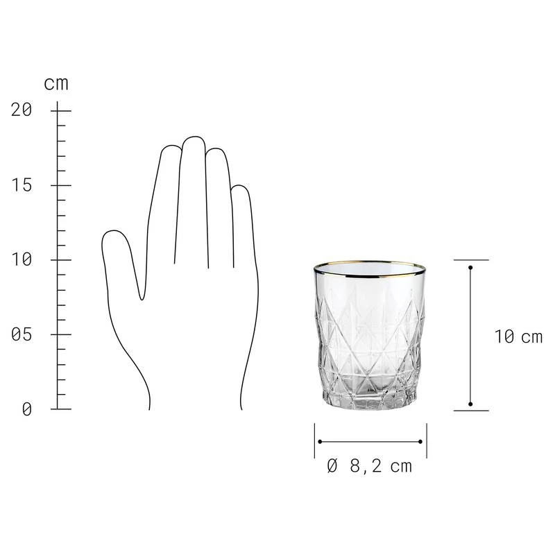 Verres UPSCALE (lot De 6) 6 Verres UPSCALE (lot De 6) – Image 4